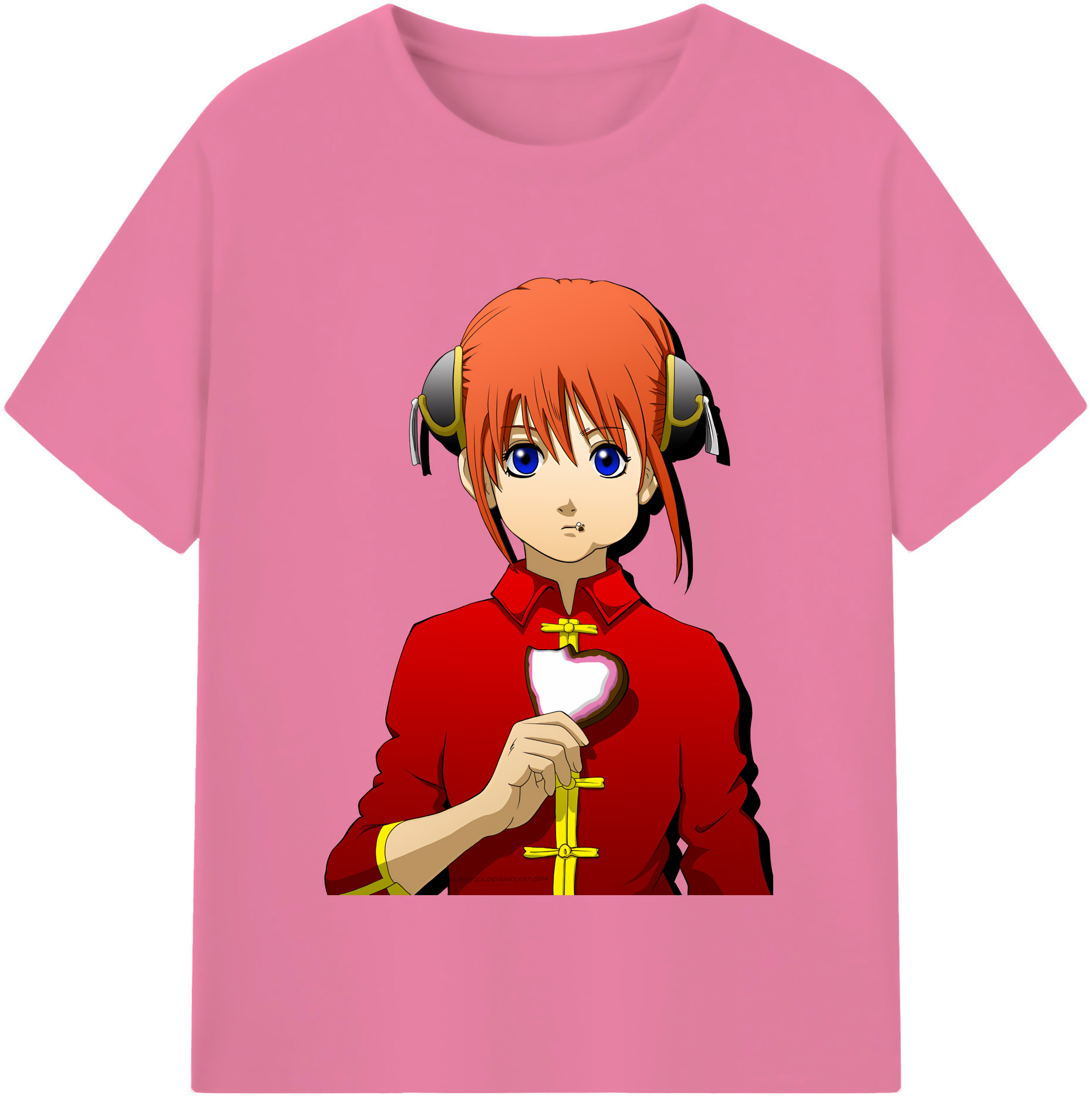 （画像用） ぎんたま 坂田銀時（さかたぎんとき） 神楽 志村新八（しむら しんぱち） GINTAMA Sakata Gintoki Kagura Shimura Shinpachi 綿100％半袖Tシャツ（フロントプリント）